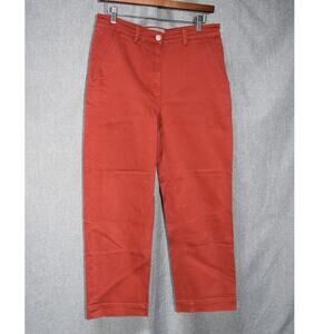 Everlane Rust Red High-Rise Straight Crop Pants 10